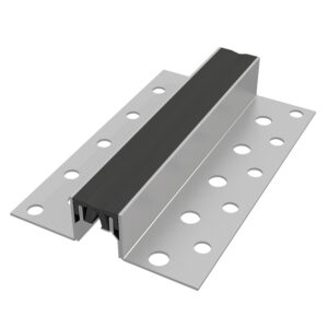 Dilatatieprofielen RVS V2A met Zwart EPDM-inzetstuk Glad Lengte 3,00 m - 60,0 mm