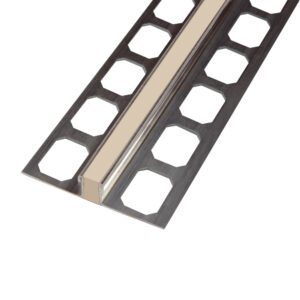 Dilatatieprofiel RVS V2A met Beige EPDM-inzetstuk Lengte 2,50 m - 11,0 mm