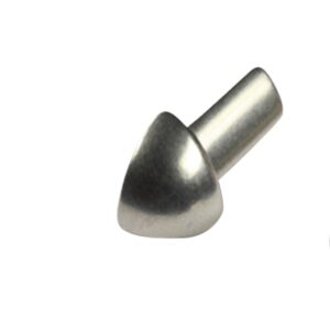 Hoekstuk Inwendig Kwartrond Imitatie RVS V2A Glanzend