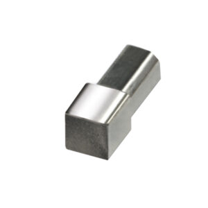 Hoekstuk Quadro Imitatie RVS V2A Glanzend  - 10,0 mm