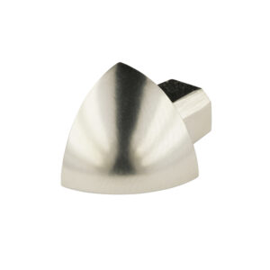 Hoekstuk Kwartrond Uitwendig Aluminium Titanium Hoogglans Geanodiseerd - 12,5 mm