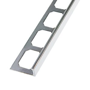 Tegelprofiel Haaks Aluminium Zilver Hoogglans Geanodiseerd Lengte 2,50 m - 12,5 mm