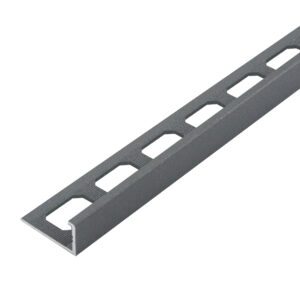 Tegelprofiel Haaks Aluminium Stuctuur Grijs Metallic