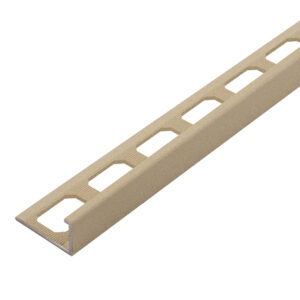 Tegelprofiel Haaks Aluminium Stuctuur Zand Lengte 2,50 m - 10,0 mm