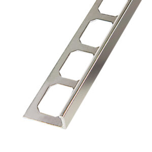 Tegelprofiel Haaks Aluminium Titanium Hoogglans Geanodiseerd Lengte 2,50 m - 8,0 mm