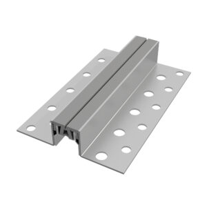 Dilatatieprofielen RVS V2A met Grijs EPDM-inzetstuk Geribbeld Lengte 3,00 m - 15,0 mm