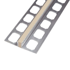 Dilatatieprofiel Aluminium met Beige EPDM-inzetstuk Lengte 2,50 m - 18,5 mm