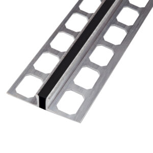 Dilatatieprofiel Aluminium met Zwart EPDM-inzetstuk Lengte 2,50 m - 10,0 mm