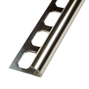 Tegelprofiel Kwartrond RVS V4A Glanzend Lengte 2,50 m - 10,0 mm