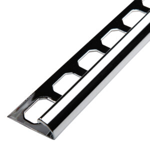 Tegelprofiel Kwartrond RVS V2A Chroom-look Lengte 2,50 m - 10,0 mm