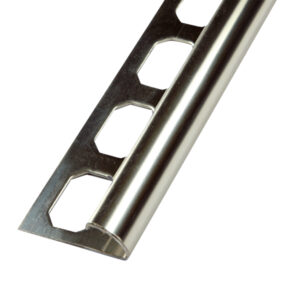 Tegelprofiel Kwartrond RVS V2A Hoogglans Geanodiseerd Lengte 2,50 m - 8,0 mm