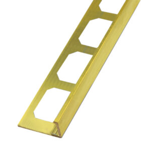 Tegelprofiel Haaks Messing Natuur Lengte 2,50 m - 10,0 mm