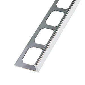 Tegelprofiel Haaks Messing Verchroomd - 10,0 mm