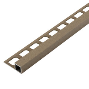 Tegelprofiel Quadro Aluminium Structuur Kwarts Lengte 2,50 m - 10,0 mm
