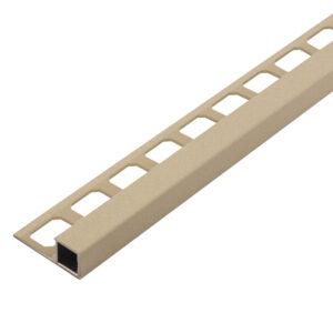 Tegelprofiel Quadro Aluminium Structuur Zand Lengte 2,50 m - 10,0 mm