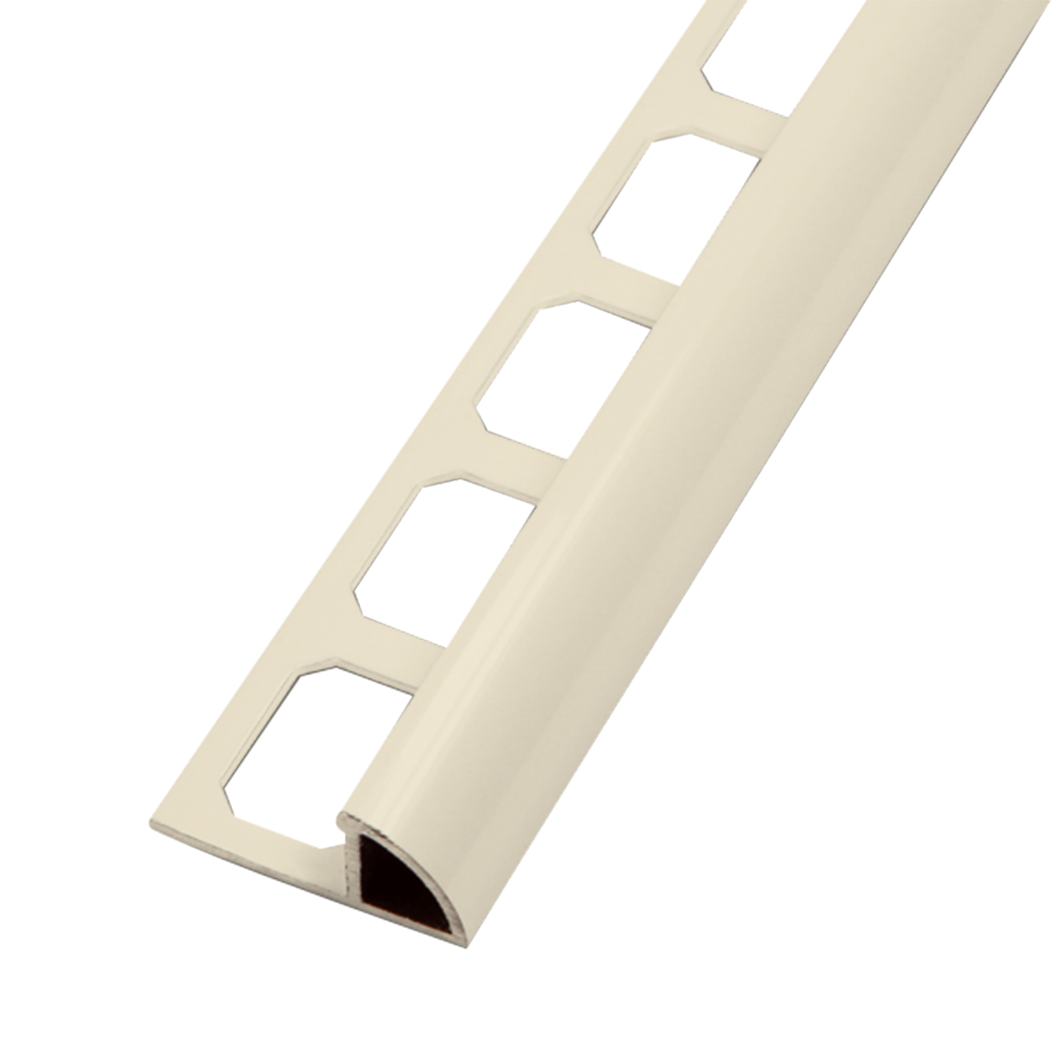 Tegelprofiel Kwartrond Aluminium Gepoedercoat Pergamon