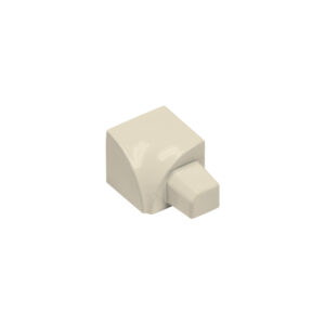 Hoekstuk Inwendig Kwartrond Aluminium Gepoedercoat Pergamon - 10,0 mm (niet meer door verkocht door Fuma)