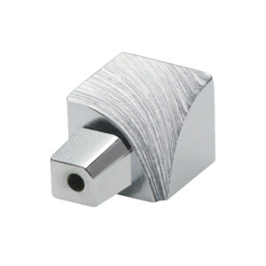 Hoekstuk Inwendig Kwartrond Aluminium Zilver Hoogglans Geanodiseerd Geborsteld - 10,0 mm