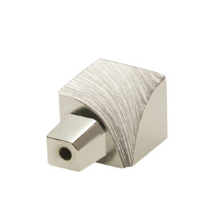 Hoekstuk Inwendig Kwartrond Aluminium Titanium Hoogglans Geanodiseerd Geborsteld - 10,0 mm