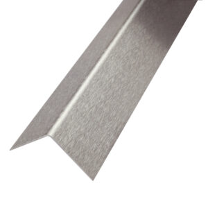 Hoekbeschermingsprofiel RVS V2A 1-voudig Gekanteld Geborsteld Lengte 2,50 m - 25 x 25 mm