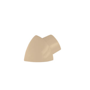 Hoekstuk Kwartrond Uitwendig Pvc Beige - 6,0 mm