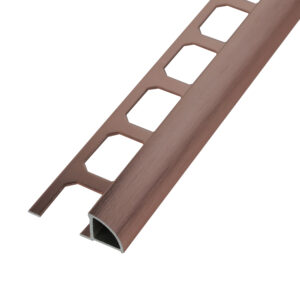 Tegelprofiel Kwartrond Aluminium Koper Hoogglans Geanodiseerd Geborsteld Lengte 2,50 m - 10,0 mm