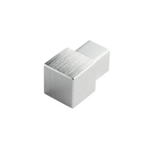 Hoekstuk Quadro Aluminium Zilver Hoogglans Geanodiseerd Geborsteld - 8,0 mm