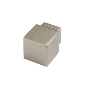 Hoekstuk Quadro Aluminium Titanium Geanodiseerd  - 8,0 mm