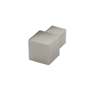 Hoekstuk Quadro Aluminium Titanium Hoogglans Geanodiseerd  - 8,0 mm