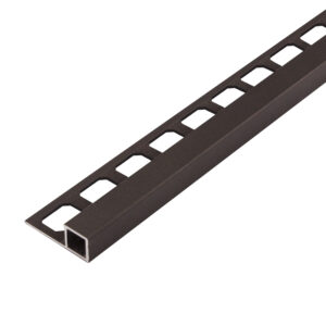 Tegelprofiel Quadro Aluminium Structuur Umbra Lengte 2,50 m - 12,5 mm