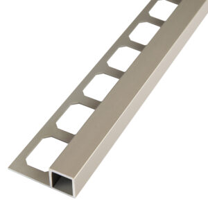 Tegelprofiel Quadro Aluminium Titanium Geanodiseerd Lengte 2,50 m - 8,0 mm