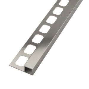 Tegelprofiel Quadro Aluminium Titanium Hoogglans Geanodiseerd Lengte 2,50 m - 8,0 mm