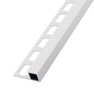 Tegelprofiel Quadro Aluminium Structuur Arctisch Wit Lengte 2,50 m - 10,0 mm