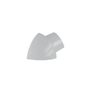 Hoekstuk Uitwendig Kwartrond Aluminium Gepoedercoat Manhattan Grijs - 8,0 mm