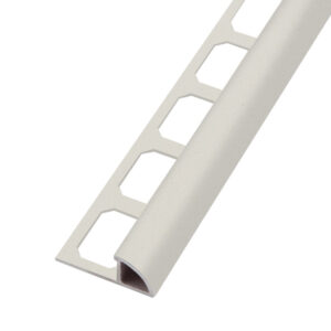 Tegelprofiel Kwartrond Aluminium Stuctuur  Dolomiet Lengte 2,50 m - 12,5 mm