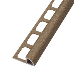 Tegelprofiel Kwartrond Aluminium Stuctuur Kwarts Lengte 2,50 m - 12,5 mm