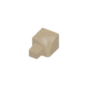 Hoekstuk Inwendig Kwartrond Aluminium Stuctuur Zand - 12,5 mm