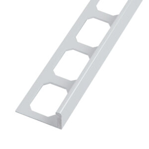 Tegelprofiel Haaks Aluminium Gepoedercoat Manhattan Grijs Lengte 2,50 m - 12,5 mm