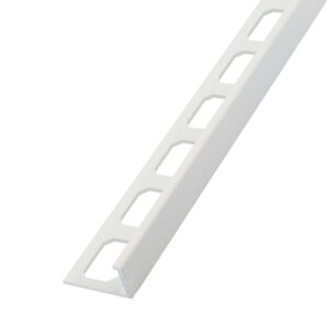 Tegelprofiel Haaks Aluminium Stuctuur Arctisch Wit Lengte 2,50 m - 12,5 mm