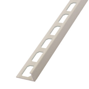 Tegelprofiel Haaks Aluminium Stuctuur Crème Lengte 2,50 m - 10,0 mm