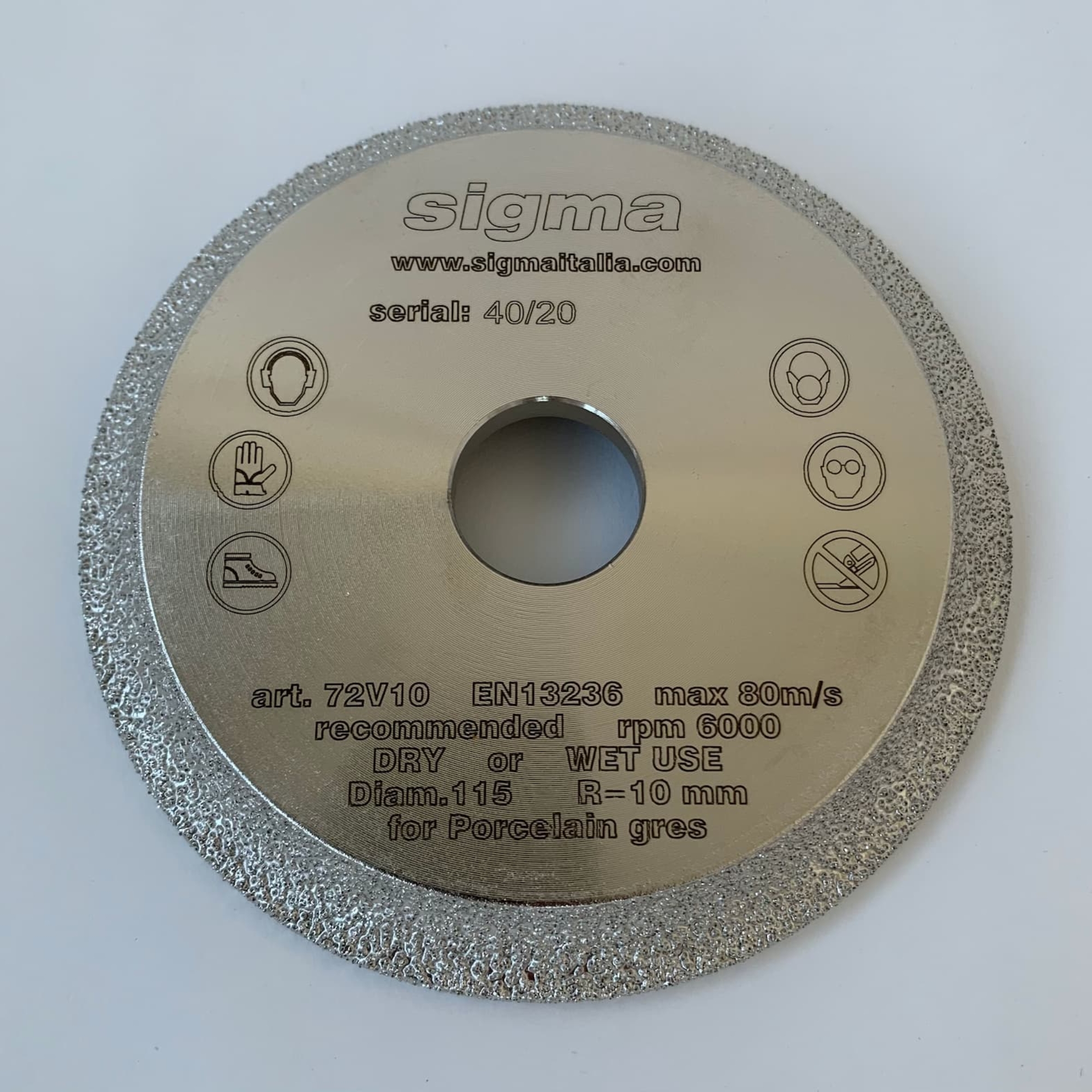 Sigma diamantfreesschijf Art.72V08S / 8 mm