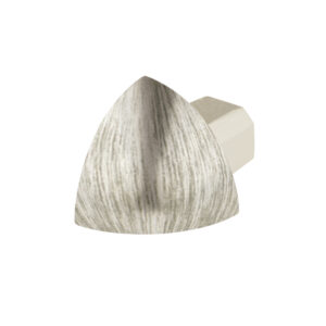 Hoekstuk Uitwendig Kwartrond Aluminium Titanium Hoogglans Geanodiseerd Geborsteld