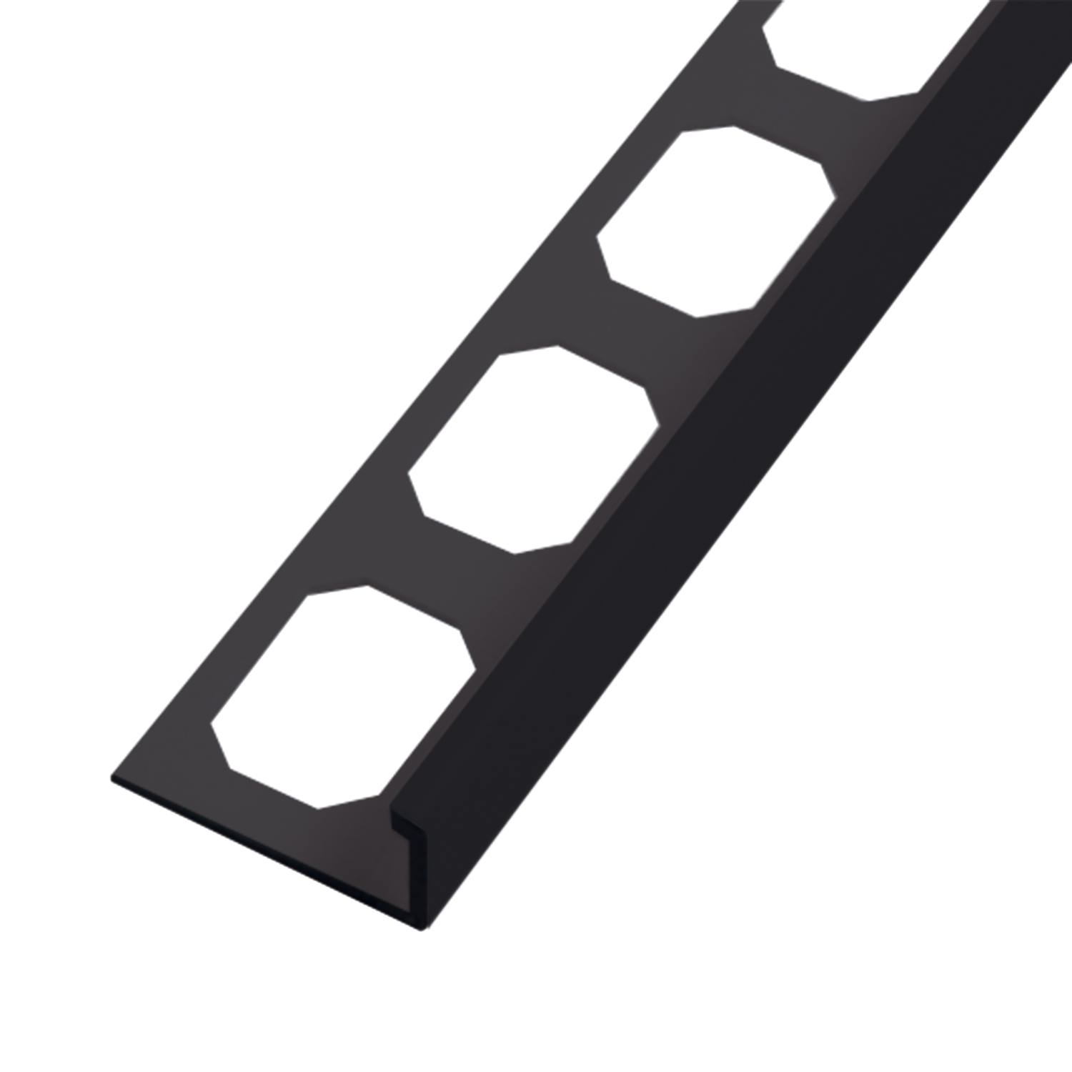 Tegelprofiel Haaks Pvc Zwart