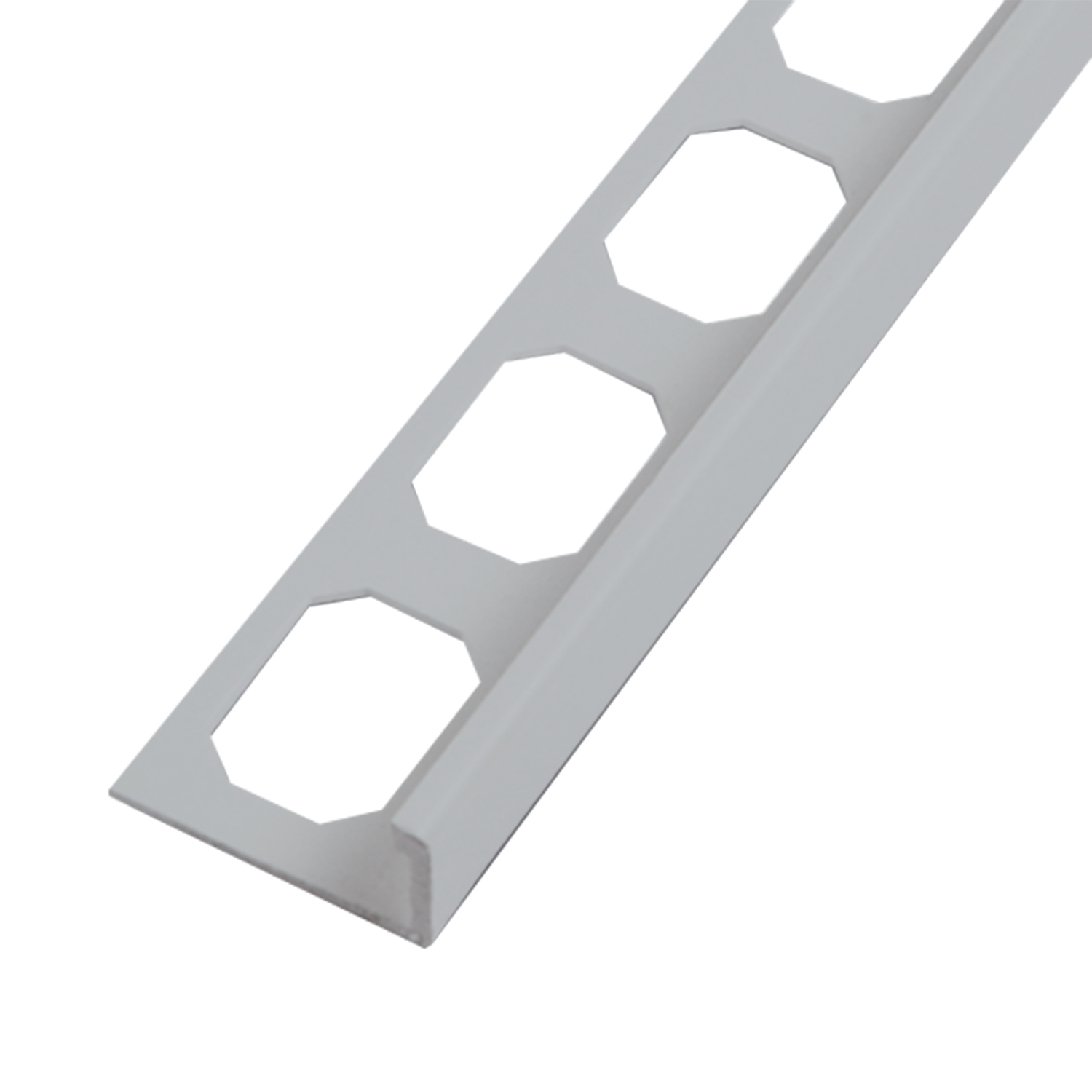 Tegelprofiel Haaks Pvc Zilvergrijs