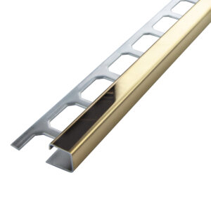 Tegelprofiel Quadro RVS V2A Goud Glanzend