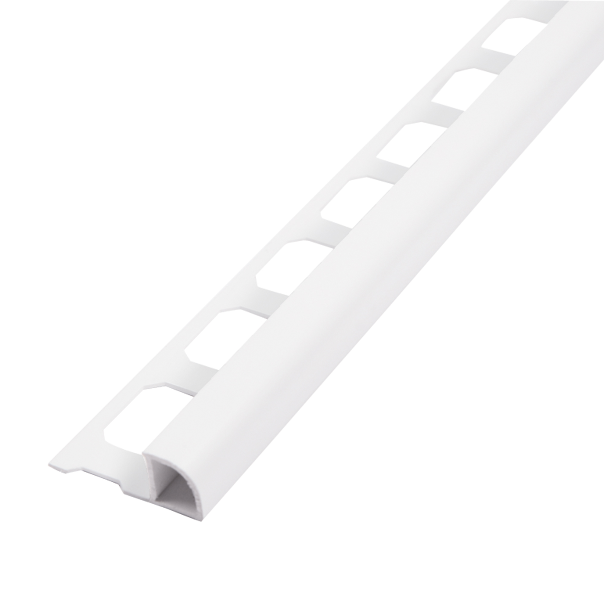 Tegelprofiel Kwartrond Pvc Gebroken Wit