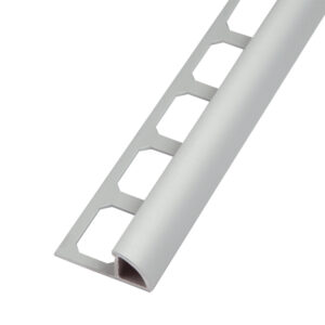 Tegelprofiel Kwartrond Aluminium Zilver Geanodiseerd