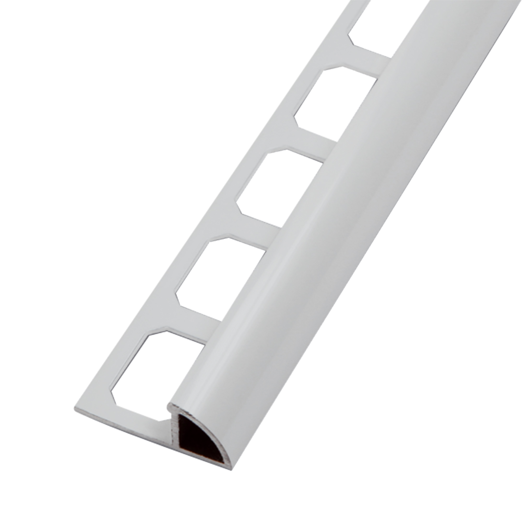 Tegelprofiel Kwartrond Aluminium Gepoedercoat Manhattan Grijs